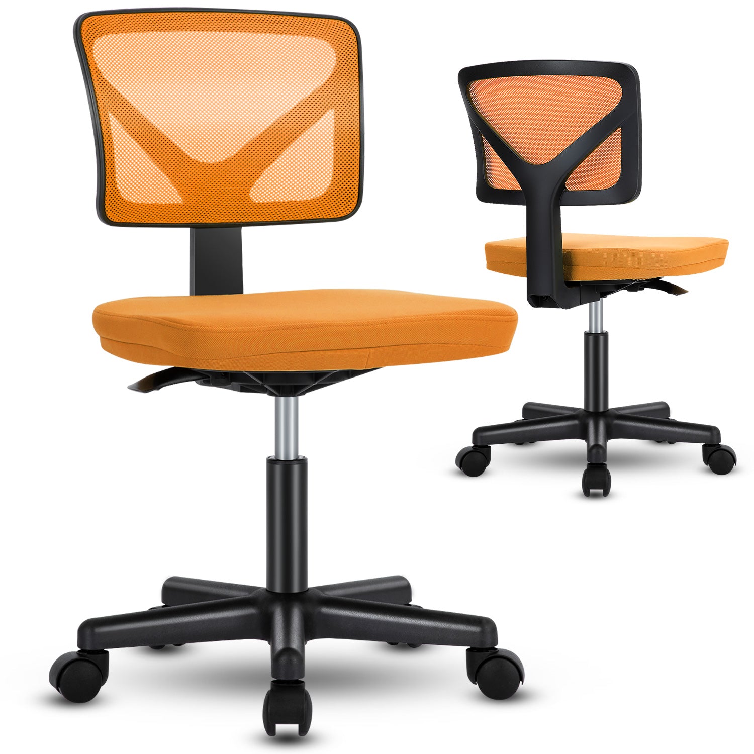 CONCETTA Armless Mesh Office Chair, Ergonomic Computer Desk Chair