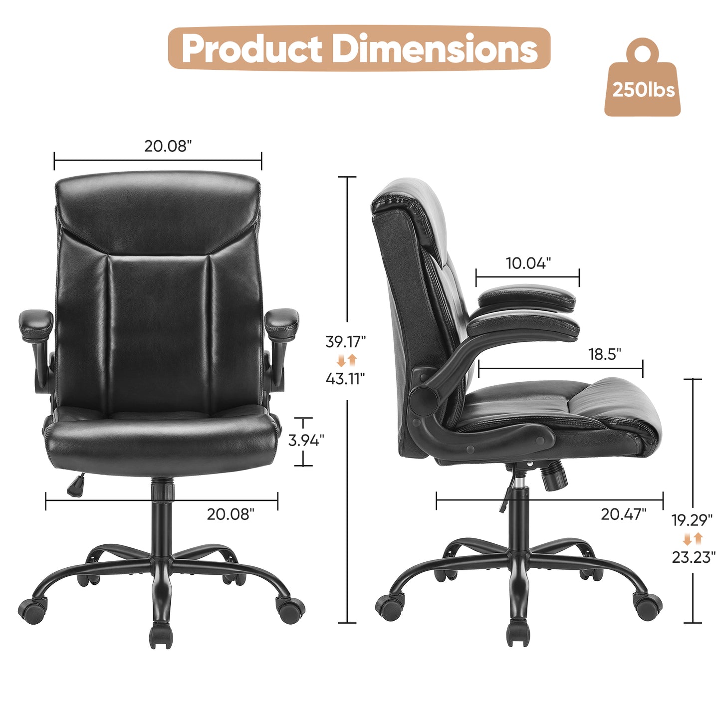CONCETTA Ergonomic Mid Computer Executive Chair