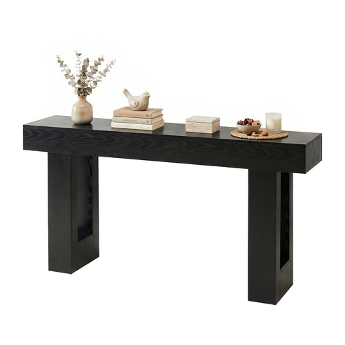 CONCETTA 63-inch Long Console Table, Wooden Farmhouse Sofa Table Behind Couch, Entryway for Hallway, Living Room