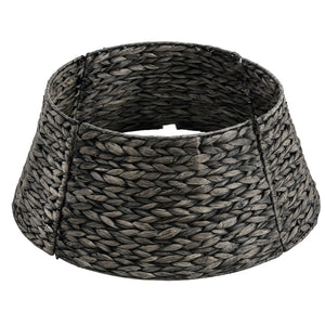 Christmas Tree Collar, Farmhouse Detachable Handwoven Christmas Tree Base Cover, Christmas Tree Basket Base, for Holiday,Black