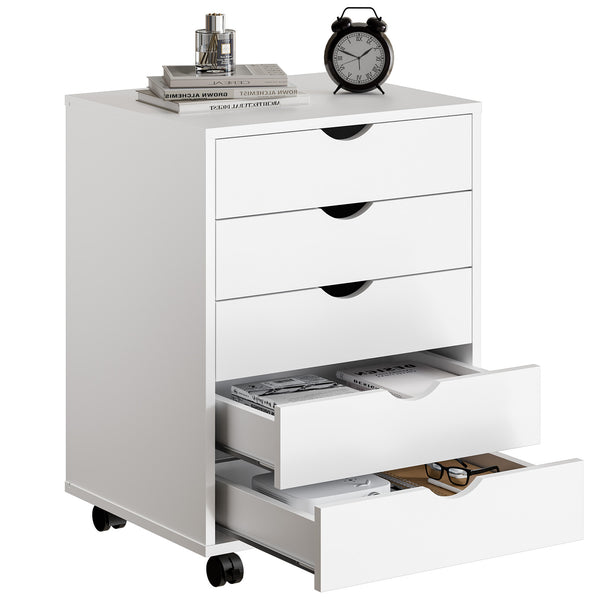 CONCETTA Drawer File Cabinet, Lateral Filing Under Desk Storage Organizer with Wheels for Home Office