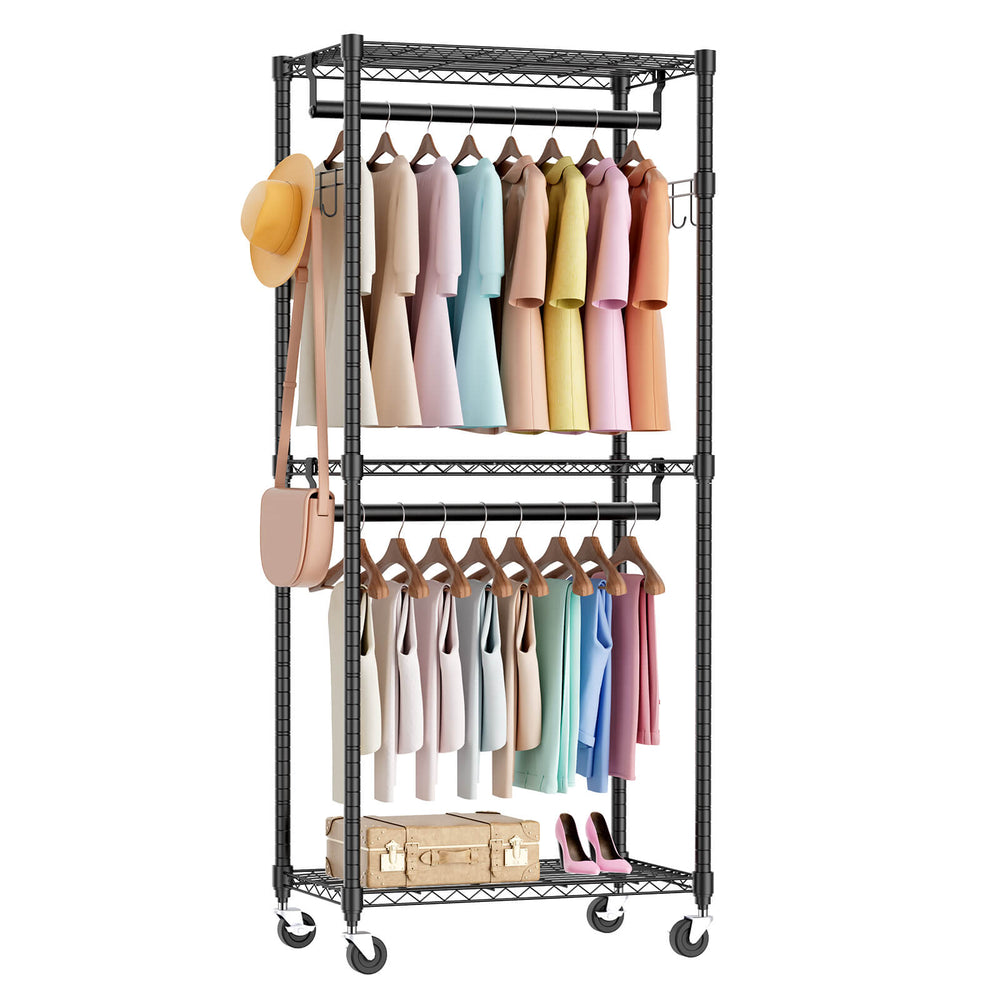 CONCETTA 3 Tier Adjustable Mini Rolling Hanger