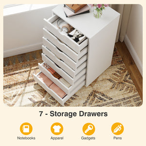 CONCETTA Drawer File Cabinet, Lateral Filing Under Desk Storage Organizer with Wheels for Home Office