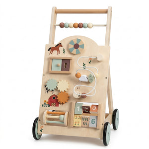 CONCETTA Play Vehicles with Storage Space, Adjustable Speed Push Car with Maze Toys
