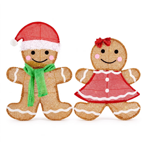 CONCETTA 2-Piece Christmas Decorations, Holiday Display Home Decorations