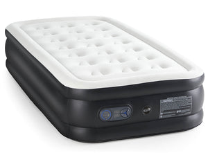 CONCETTA Portable inflatable blow up mattress air bed with built-in high capacity air pump, double height