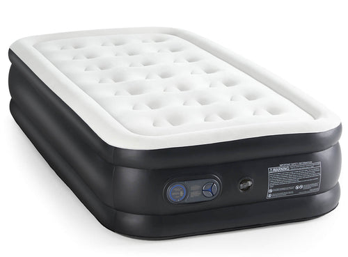 CONCETTA Portable inflatable blow up mattress air bed with built-in high capacity air pump, double height