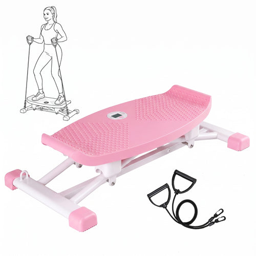CONCETTA Rocking Stepper Exercise Machine with LCD Monitor & Resistance Bands,Stair Master for Legs, Core Workout, Home Gym