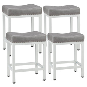 CONCETTA Saddle Bar Stool Kitchen Stools, Sturdy Steel Frame