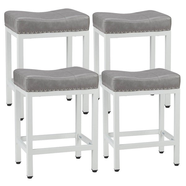CONCETTA Saddle Bar Stool Kitchen Stools, Sturdy Steel Frame