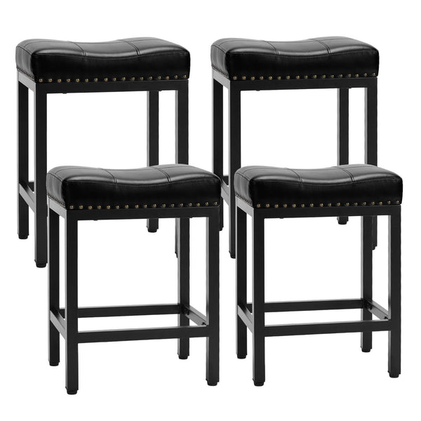 CONCETTA Saddle Bar Stool Kitchen Stools, Sturdy Steel Frame