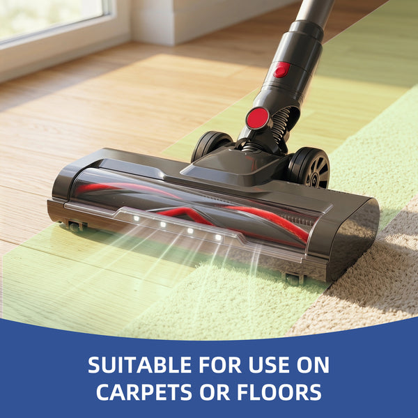 CONCETTA Cordless Vacuum Cleaner with Self-Standing, LED Screen, Lightweight Powerful Suction, 6-in-1 Rechargeable for Home Carpets, Pet Hair, Hardwood Floors