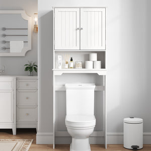 CONCETTA Over The Toilet Cabinet for Bathroom, Space Saver Storage with Quiet Magnetic Doors & Adjustable Bottom Stabilizer