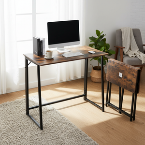 CONCETTA Lightweight Folding Desk 31.5", Space Saving Workstation, Portable Computer Table for Small Home Office & RV, Easy Set Up