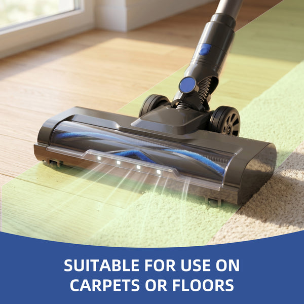 CONCETTA Cordless Vacuum Cleaner with Self-Standing, LED Screen, Lightweight Powerful Suction, 6-in-1 Rechargeable for Home Carpets, Pet Hair, Hardwood Floors