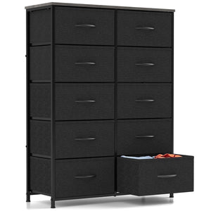 CONCETTA Dressers for Bedroom with 10 Drawers Storage Tower Tall Dresser Fabric Dressers