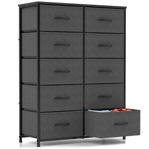 CONCETTA Dressers for Bedroom with 10 Drawers Storage Tower Tall Dresser Fabric Dressers