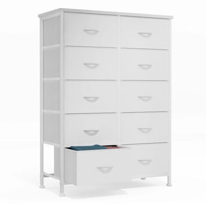 CONCETTA Dressers for Bedroom with 10 Drawers Storage Tower Tall Dresser Fabric Dressers