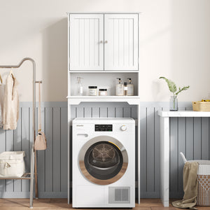 CONCETTA Over The Toilet Cabinet for Bathroom, Space Saver Storage with Quiet Magnetic Doors & Adjustable Bottom Stabilizer