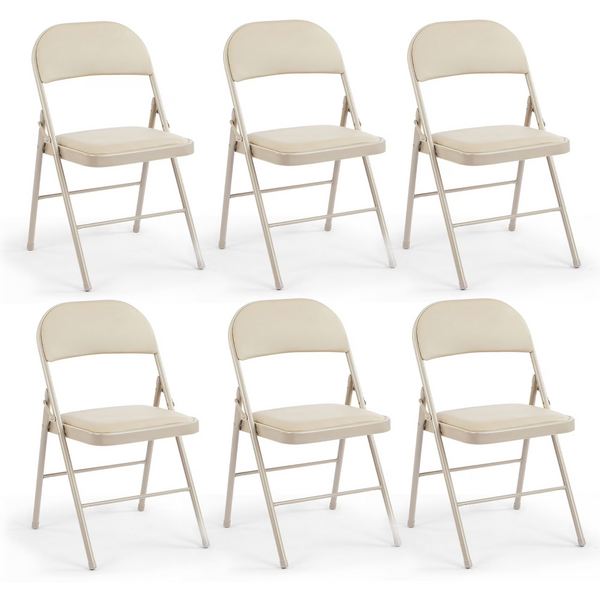 CONCETTA Genuine Leather Folding Chair - Soft and comfortable, easy to carry and store, suitable for events, weddings, parties, home, office