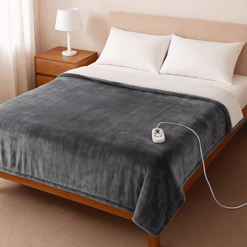 CONCETTA Heated Blanket Full Size, ETL Certificated Heating Electric Blanket with 10 Heat Levels, Machine Washable Winter Warmer with Over-Heat Protection