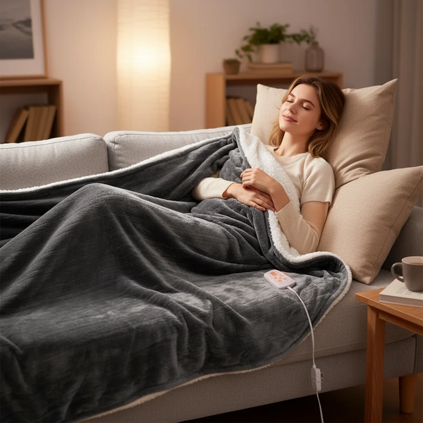 CONCETTA Heated Blanket Full Size, ETL Certificated Heating Electric Blanket with 10 Heat Levels, Machine Washable Winter Warmer with Over-Heat Protection