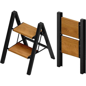 CONCETTA Aluminum alloy Step Ladder, Folding Step Stool with Anti-Slip Pedal, Lightweight Portable Ladder for Home, Workplace, 330lbs Capacity