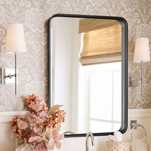 CONCETTA Bathroom Mirror Vanity Mirror for Wall,Aluminum Alloy Framed Wall Mirror Farmhouse,Anti-Rust,Tempered Glass