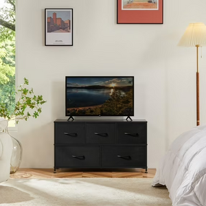 CONCETTA Dresser for Bedroom, Storage Drawers, Fabric Storage Tower with 5 Drawers