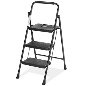 CONCETTA Step Ladder, Folding Step Stool with Anti-Slip Pedal, Lightweight Portable Ladder for Home, Workplace, 800lbs Capacit