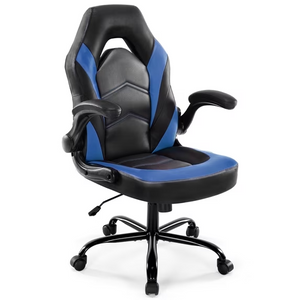 CONCETTA Ergonomic Leather Gaming Chair-Office Desk PU Leather Chair -up Armrests, Swivel Task Chair Adjustable Height for Adults Teens Kids