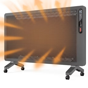 SHOUFTW 1500W Convection Space Heater, Wall Mount Heater with Thermostat & Remote,
