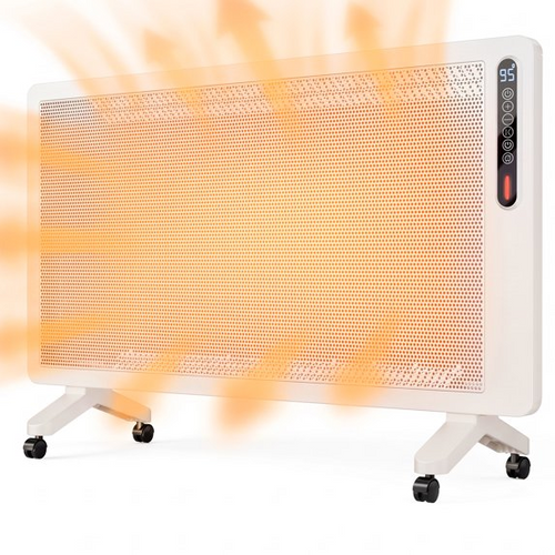 SHOUFTW 1500W Convection Space Heater, Wall Mount Heater with Thermostat & Remote,
