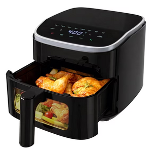 SHOUFTW 4QT Compact Air Fryer, 4-in-1 Crisp, Roast, Reheat & Dehydrate, Easy-Clean Dishwasher-Safe Parts