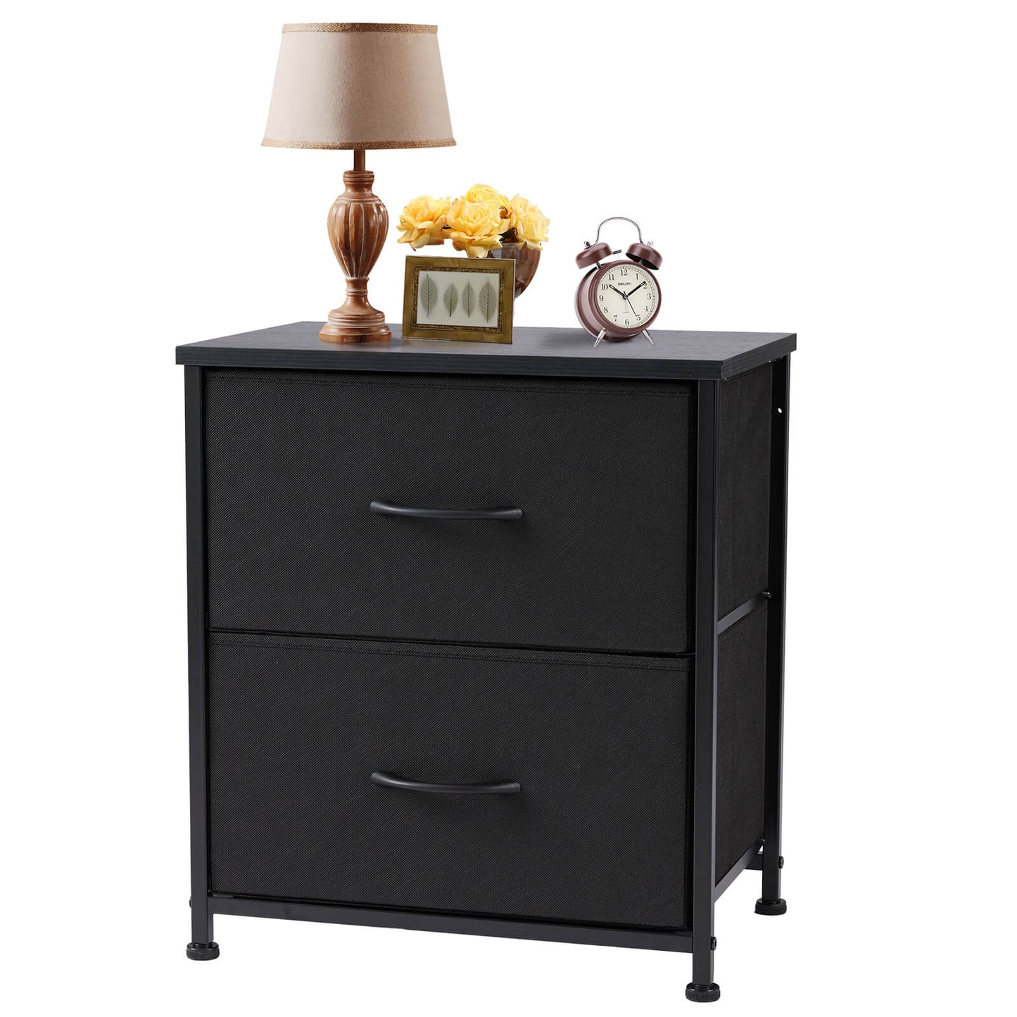 CONCETTA 2 Piece Nightstand Set - 2 Storage Drawers, Bedside Furniture End Table, Suitable for Living Room, Bedroom, Closet