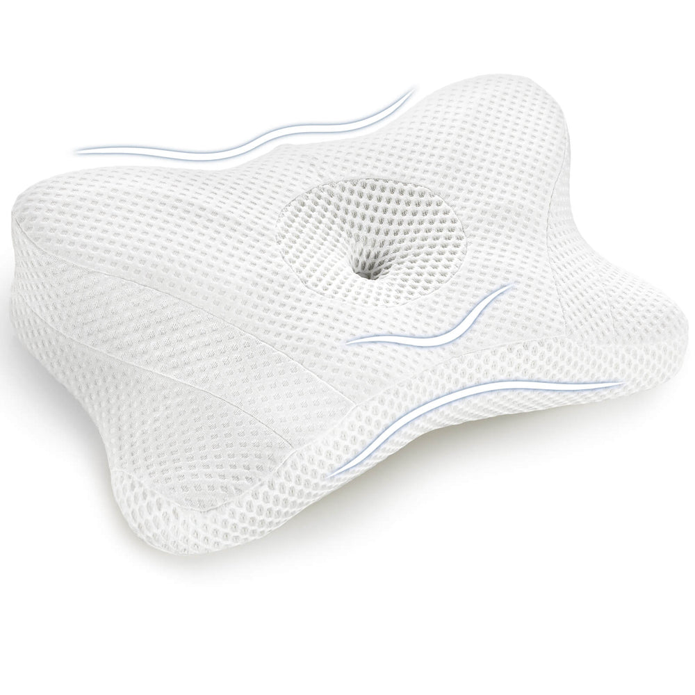 CONCETTA Cervical Neck Pillow-Memory Foam Ergonomic Contour Bed Pillows for Neck Pain Relief Cervical Neck Pillow Orthopedic Pillow for Improved Sleep Comfort and Support