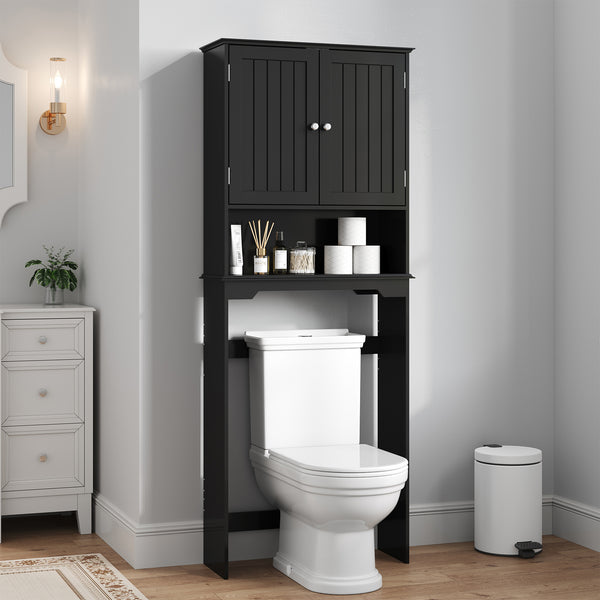 CONCETTA Over The Toilet Cabinet for Bathroom, Space Saver Storage with Quiet Magnetic Doors & Adjustable Bottom Stabilizer
