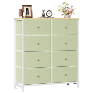CONCETTA 8-Drawer Fabric Dresser, Storage Organizer Cabinet for Living Room, Bedroom, Office