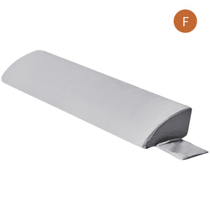 Headboard Gap Filler Pillow - High-Density Foam Wedge for Mattress-to-Headboard Space, with Storage Pocket & Removable Cover, Full