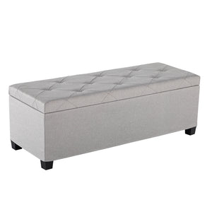 CONCETTA Versatile Storage Ottoman Bench, Tufted Upholstered End of Bed Chest, Foot Rest with Legs, Ample Capacity for Living Room, Entryway