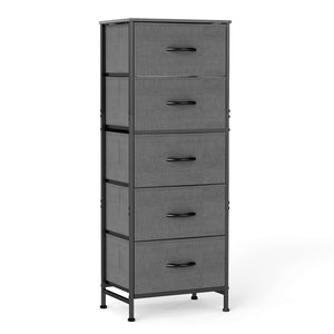 CONCETTA 5 fabric storage cabinet, TV stand, clothing storage, living room and bedroom, black, white, rust, gray