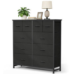 CONCETTA 10-Drawer Fabric Dresser, Large Storage Tower for Bedroom, Closet, Living Room