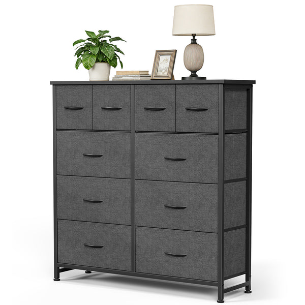 CONCETTA 10-Drawer Fabric Dresser, Large Storage Tower for Bedroom, Closet, Living Room