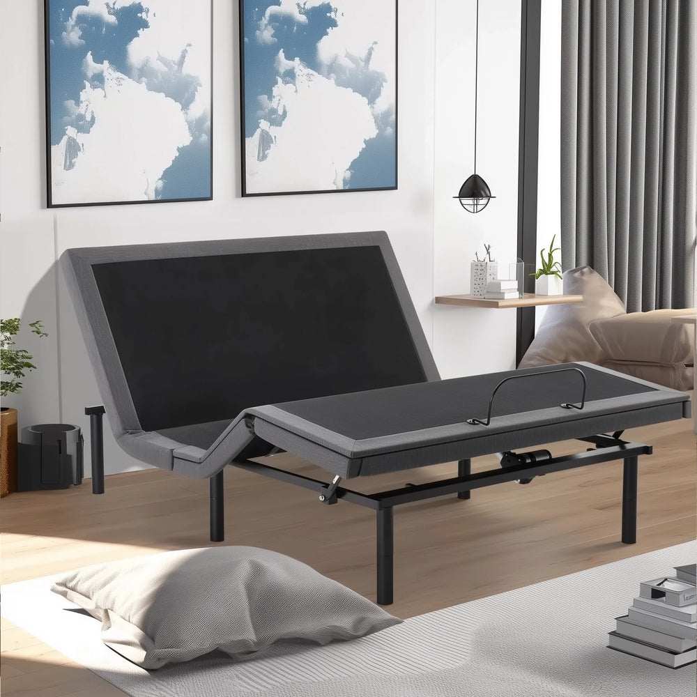 CONCETTA Adjustable Bed Frame, Individually Tilting Head and Foot with 2 USB Ports, Wireless Remote, Quiet Motor
