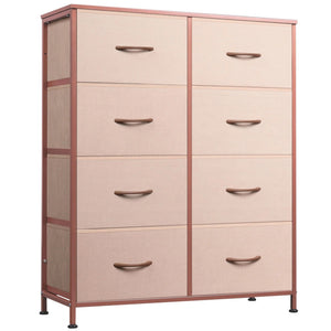 CONCETTA 8-Drawer Fabric Dresser, Storage Organizer Cabinet for Living Room, Bedroom, Office