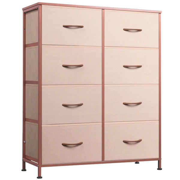 CONCETTA 8-Drawer Fabric Dresser, Storage Organizer Cabinet for Living Room, Bedroom, Office