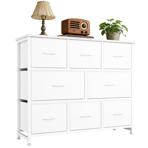 CONCETTA 8 Drawer Fabric Chest，Dresser for Bedroom, Wide Storage Tower for Closet, Living Room, Hallway