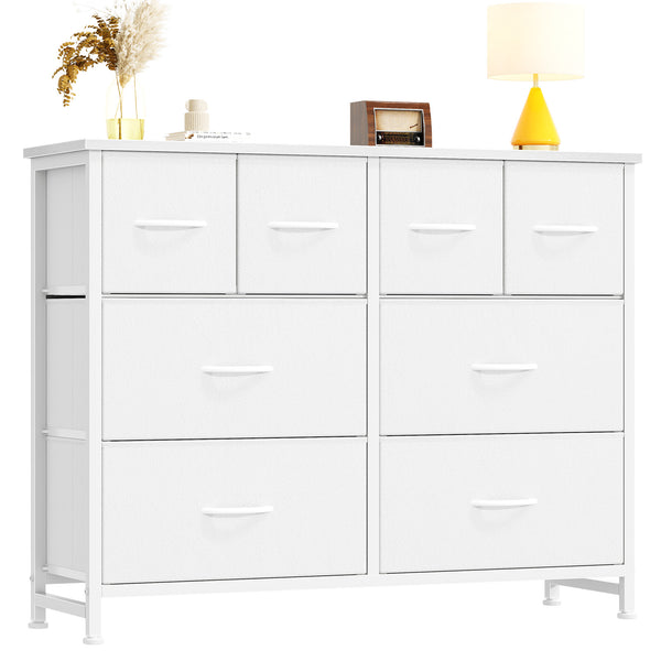 CONCETTA 8-Drawer Fabric Dresser, Wide Chest of Drawers, TV Stand for Bedroom, Living Room