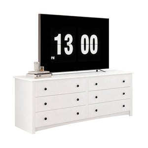 CONCETTA 6-Drawer Double Dresser for Bedroom, Wide Chest of Drawers, Bedroom Storage Furniture