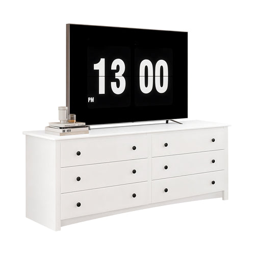 CONCETTA 6-Drawer Double Dresser for Bedroom, Wide Chest of Drawers, Bedroom Storage Furniture
